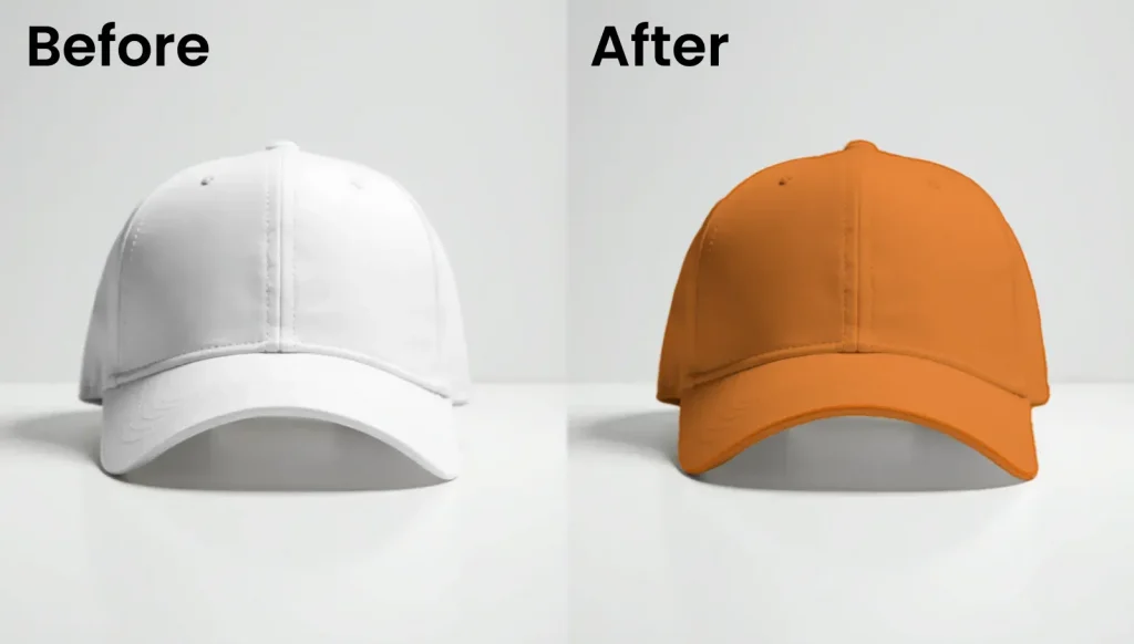 Cap mockup facing forward