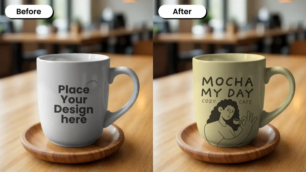 Coffee shop mug mockups