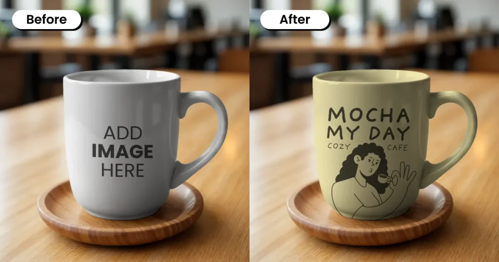 Coffee shop mug mockup ideas