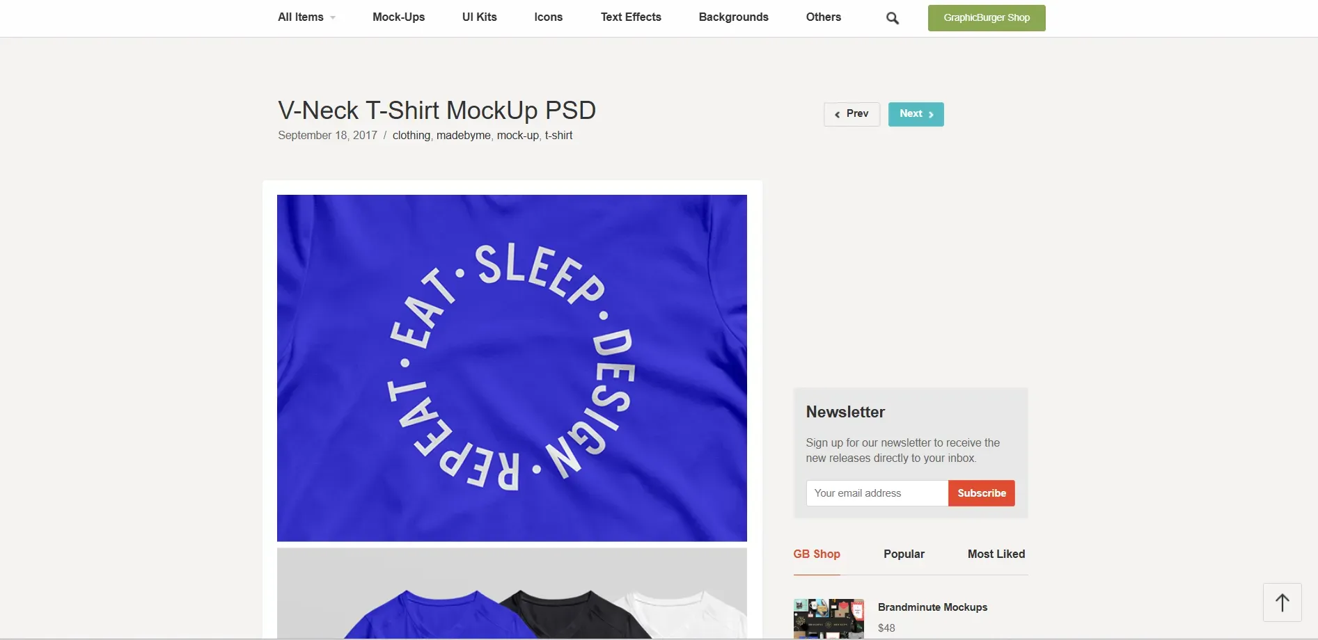 Graphic burger free PSD mockups