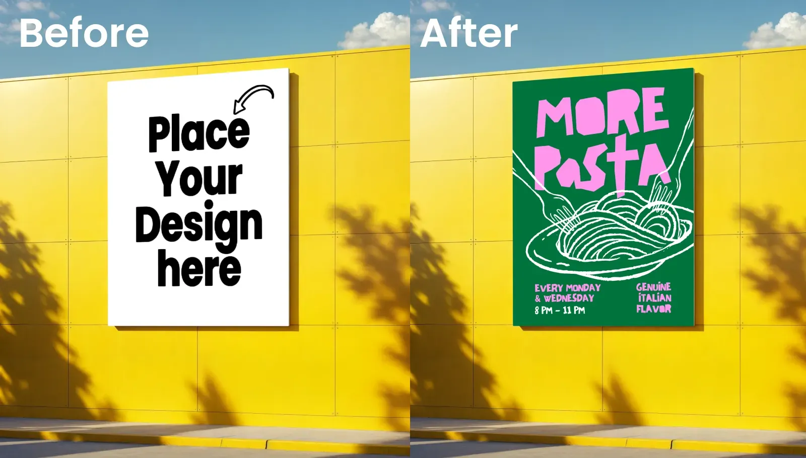 Building Facade Billboard Mockup
