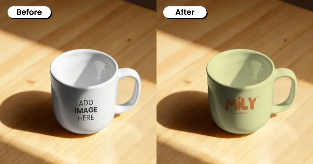 Under sunlight mug mockup ideas