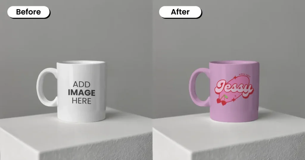 On a stand mug mockup ideas