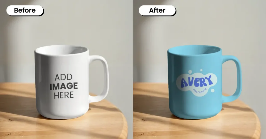 On the table mug mockup ideas