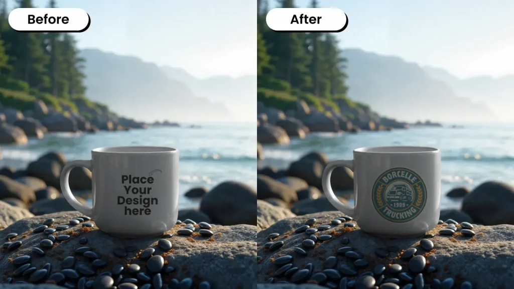 Outdoor mug mockup