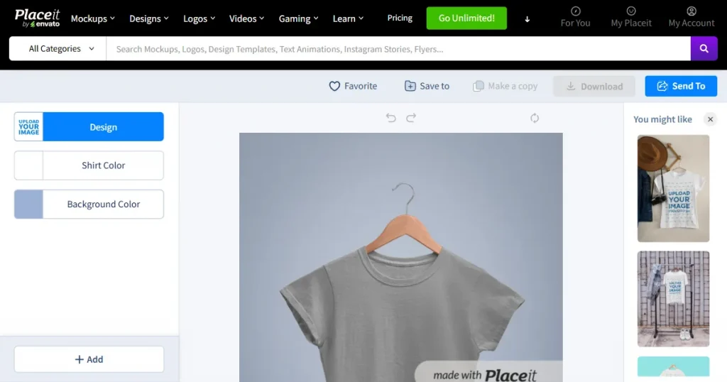 placeit best t-shirt mockup tools