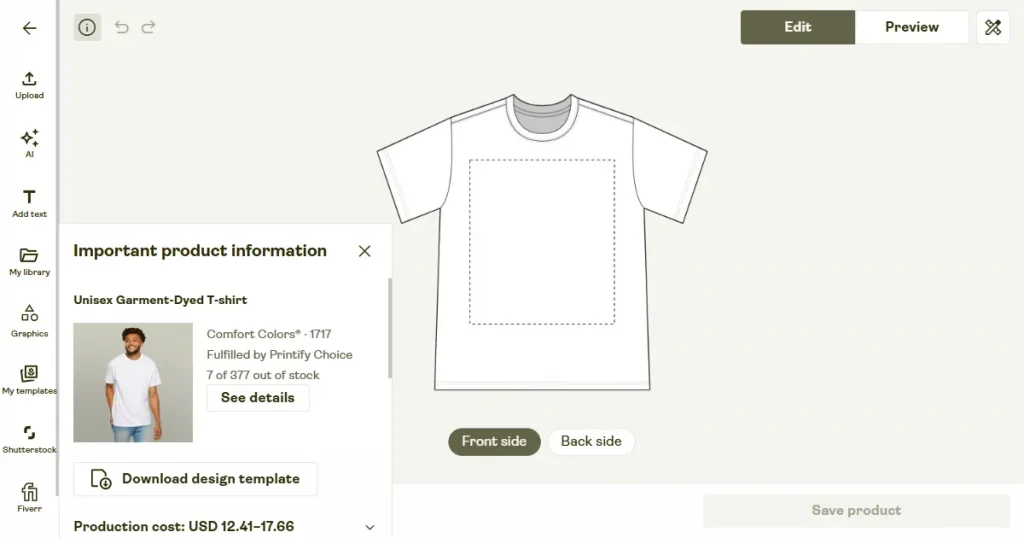 printify best t-shirt mockup tools