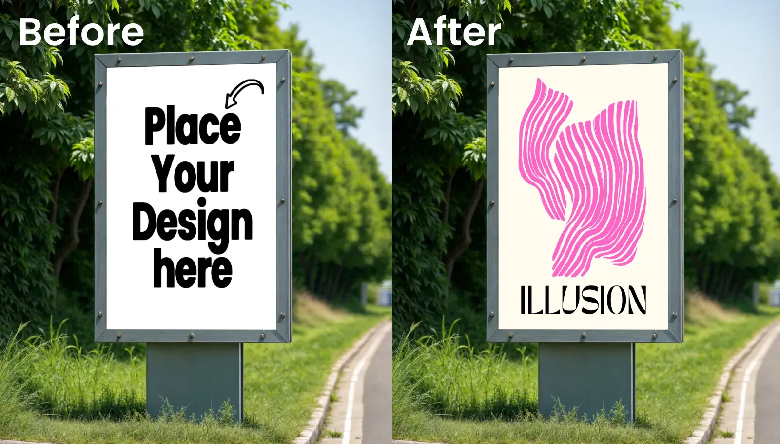 Roadside Billboard Mockup