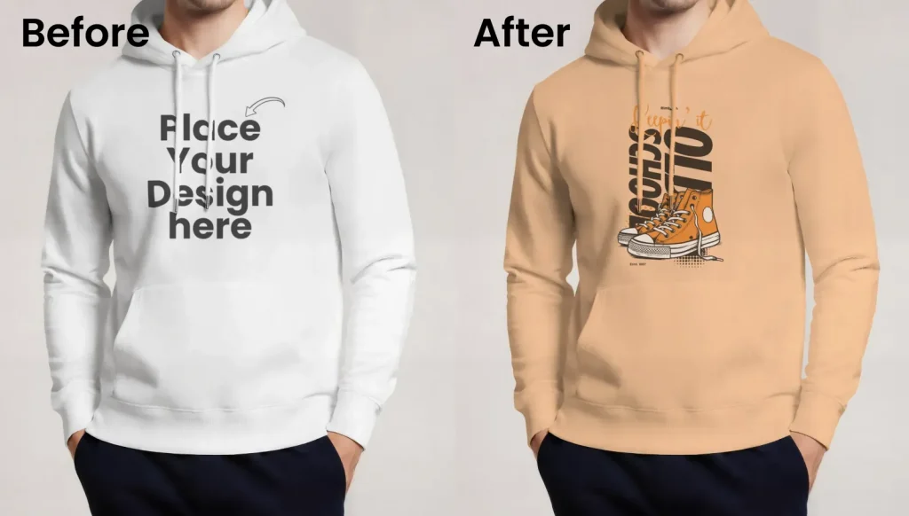 Standard e-commerce hoodie mockup