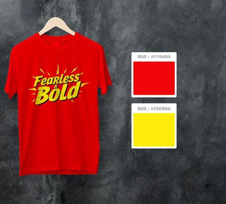 T-shirt mockup color matching and brand consistency