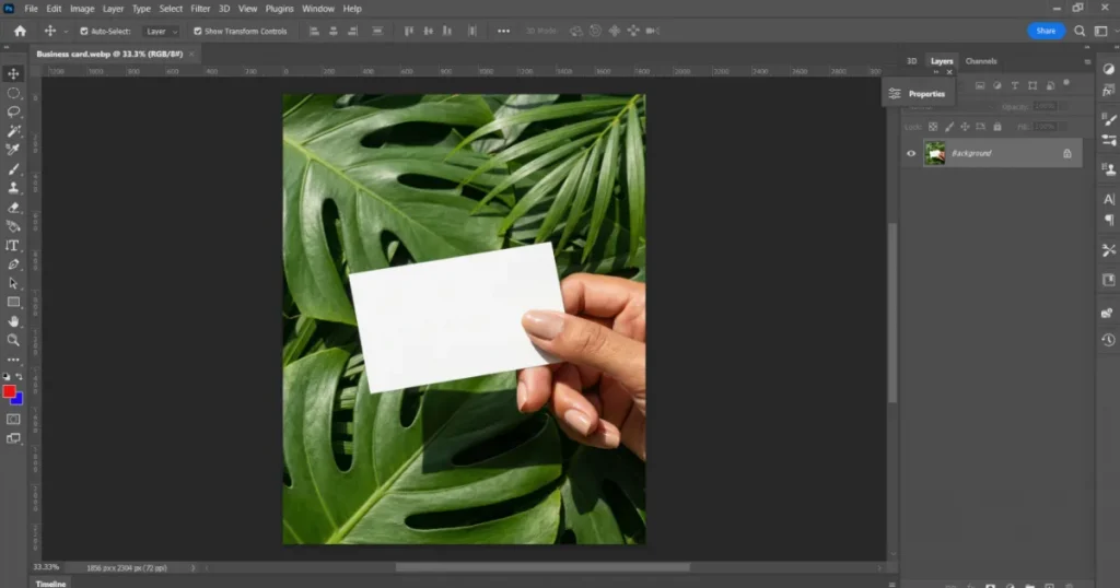 Photoshop business card mockup