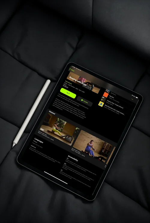 iPad Mockups with Stylus Pen on Dark Background