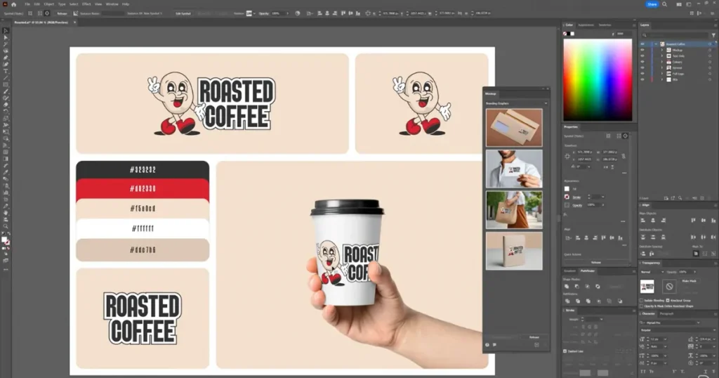 Mockup feature in Adobe Illustrator