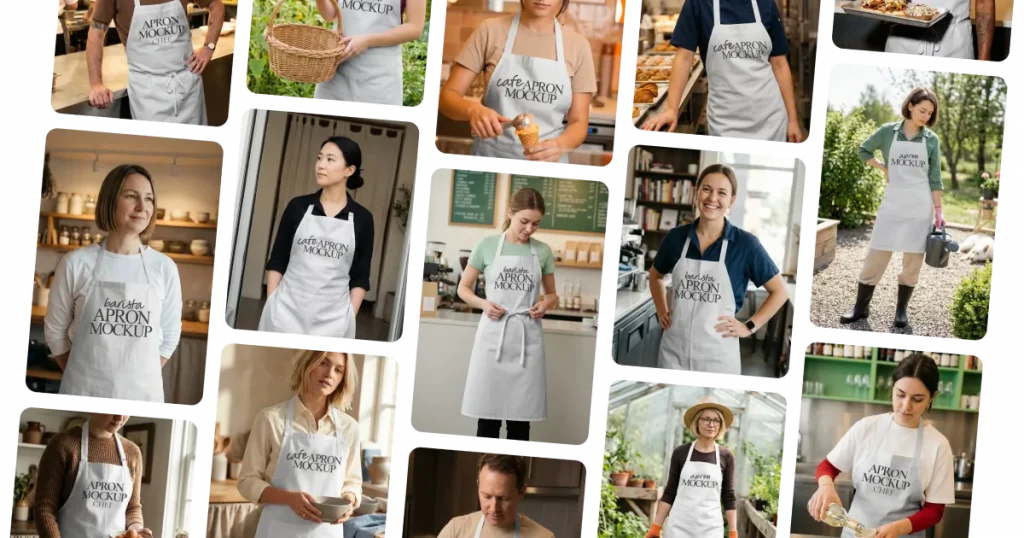 Free Apron Mockup Generator