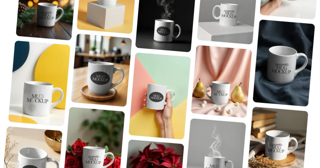 Free mug mockup generator