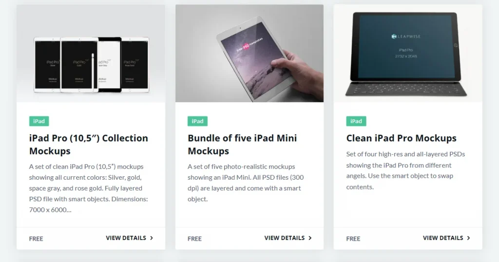 MockupWorld iPad mockup templates