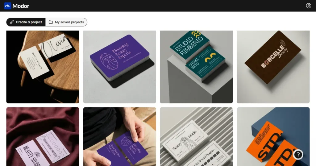Modor business card template library