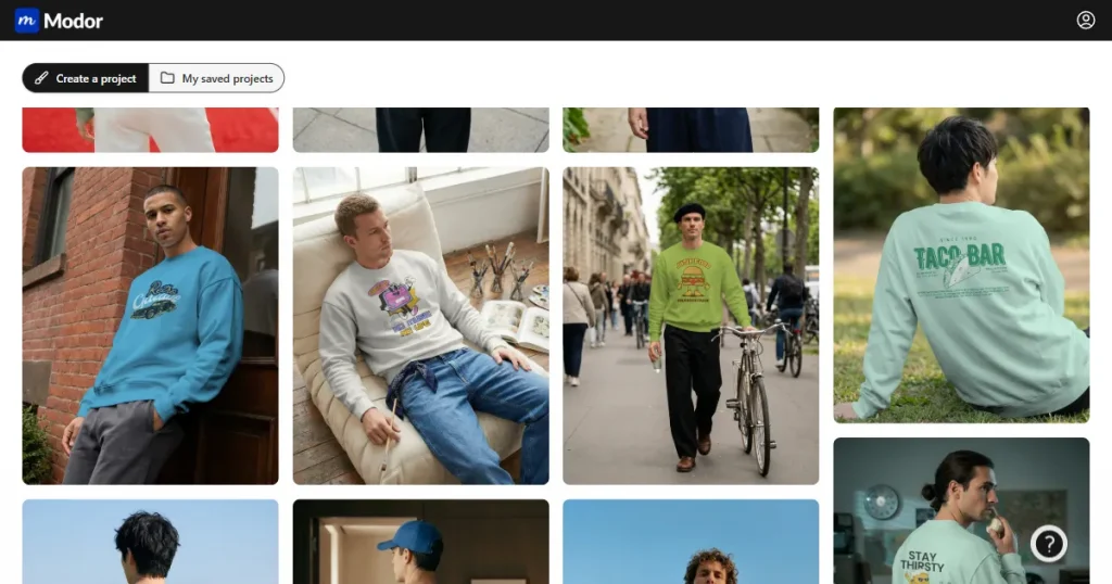 Modor sweatshirt mockup template library