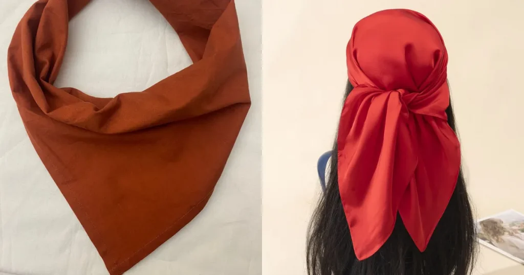 Solid color bandana mockups