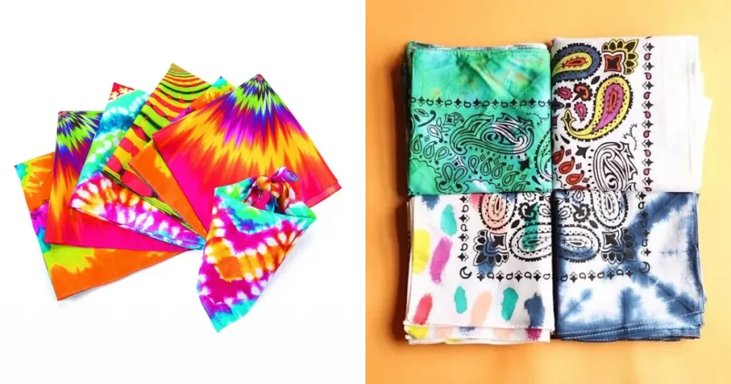 Tie-dye bandanas