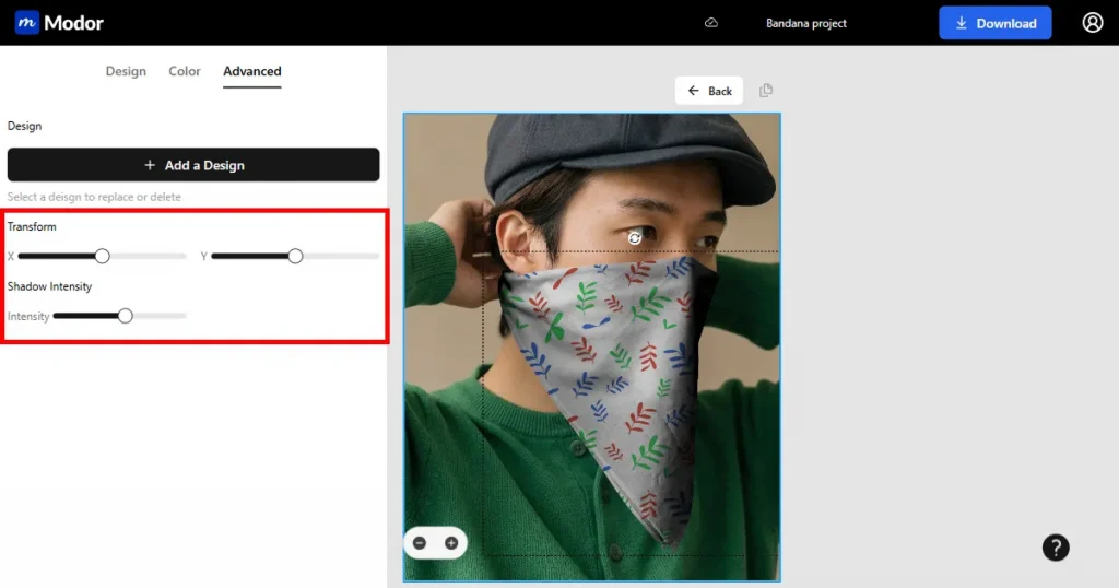 Using Modor’s advanced customization tool