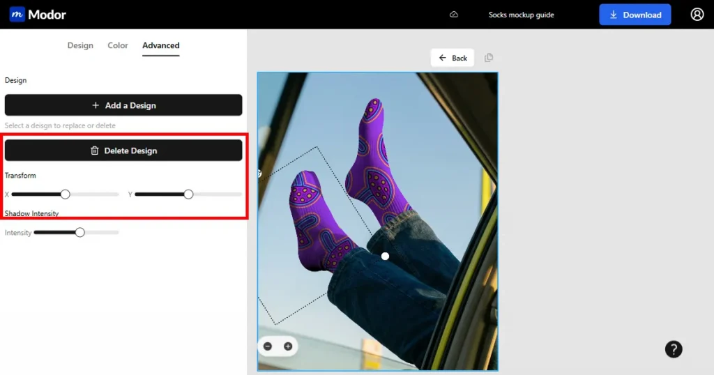 Using advanced transform tools in Modor