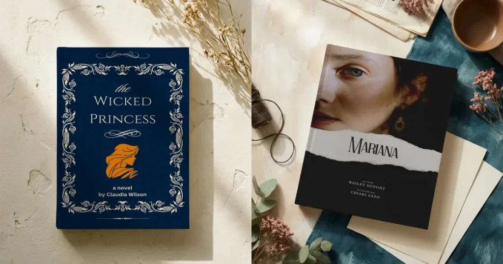 Flat lay book mockups