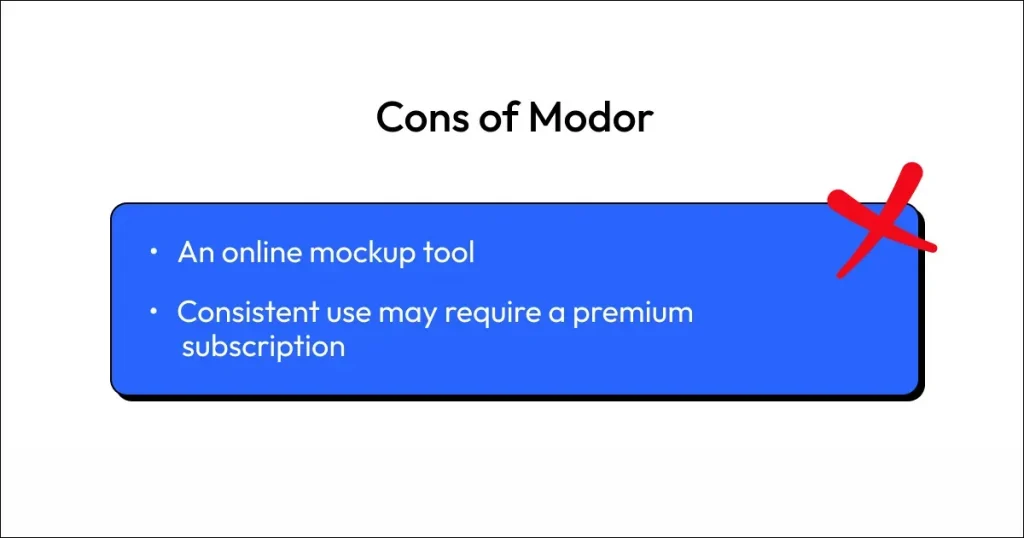 Cons of Modor