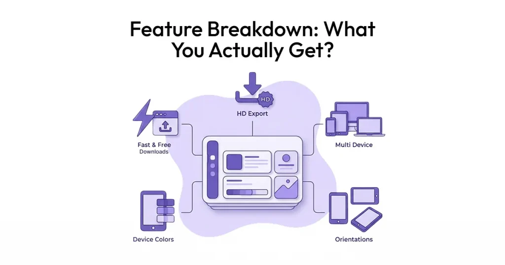 Feature breakdown of MockUPhone
