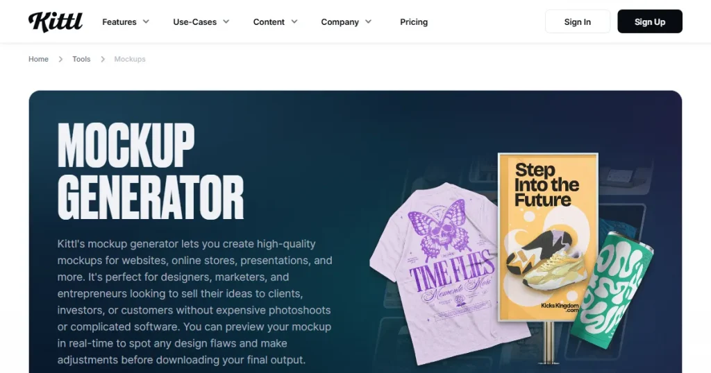 Kittl mockup generator