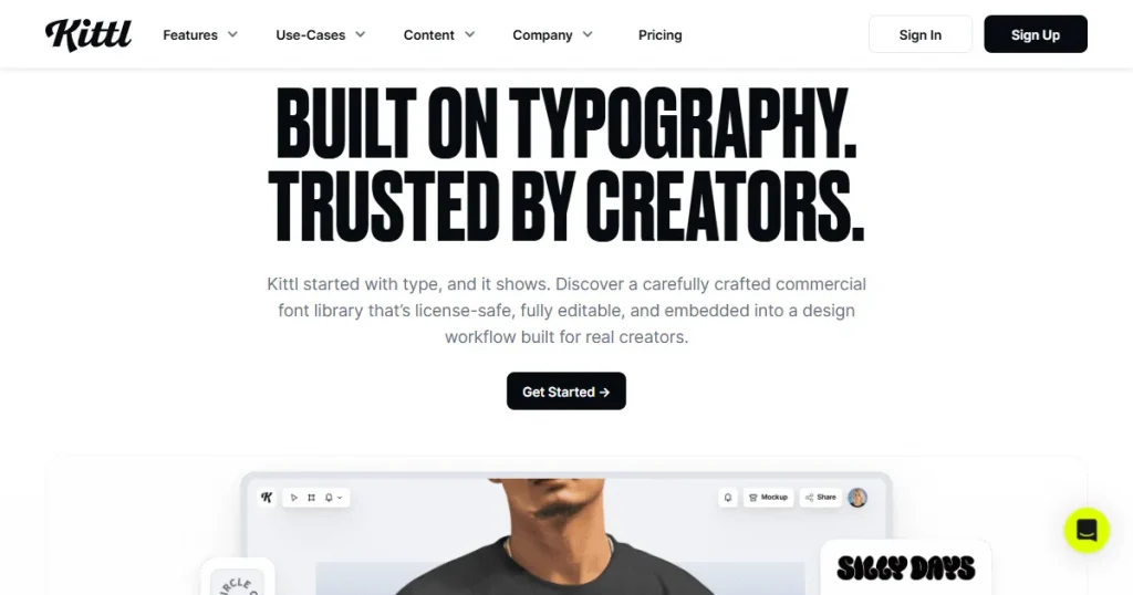 Kittl Typography tool