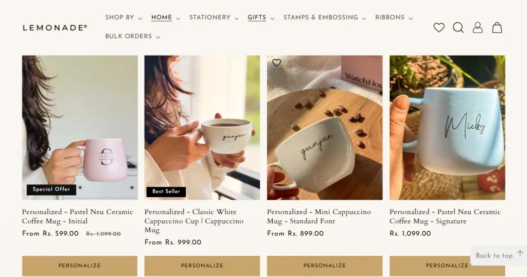 Lemonade print on demand store