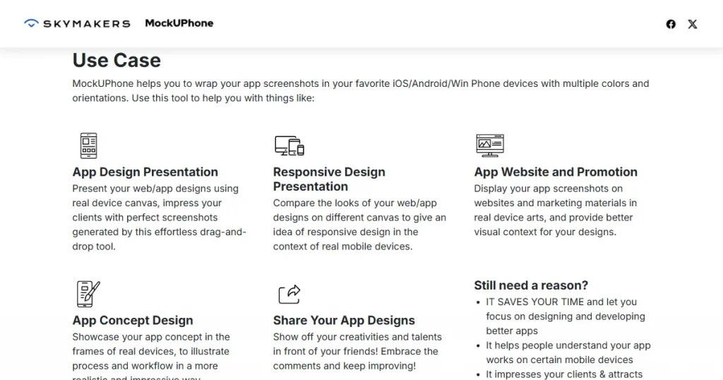 MockUPhone use case page