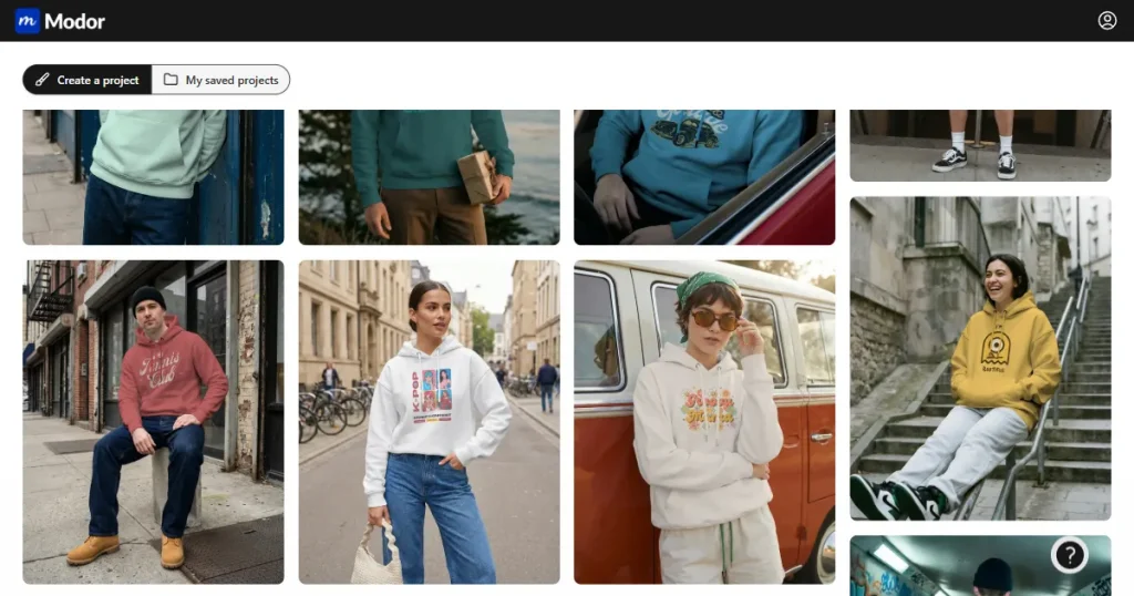 Modor hoodie mockup template page