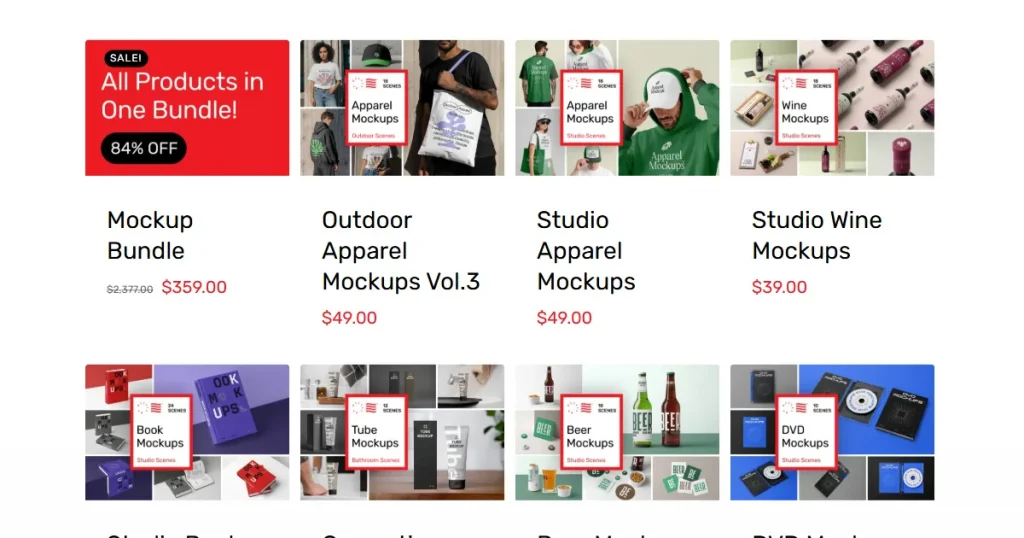 Mr Mockup homepage