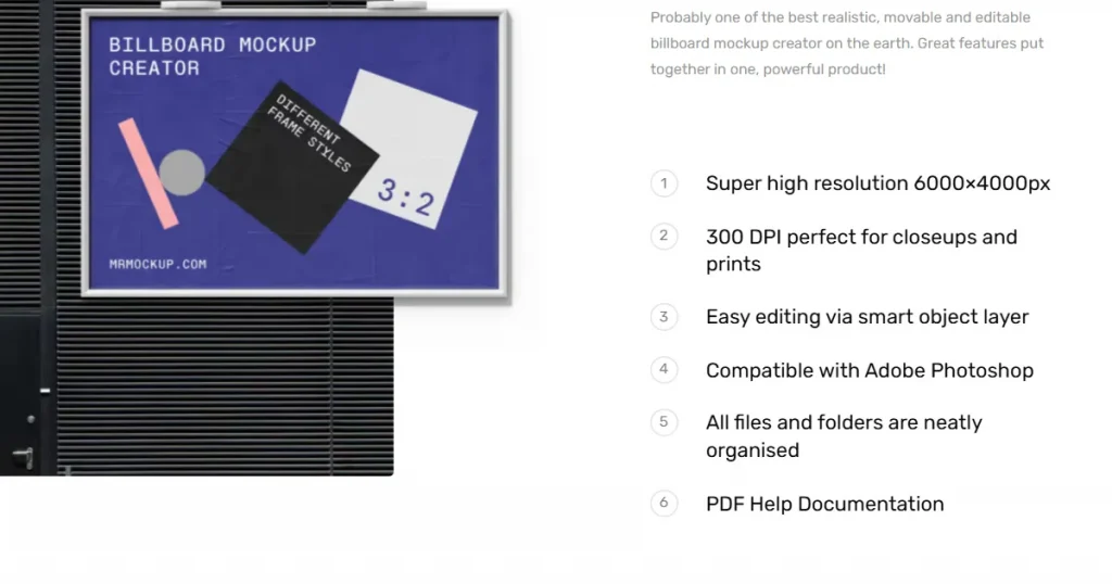 Mr Mockup print quality details