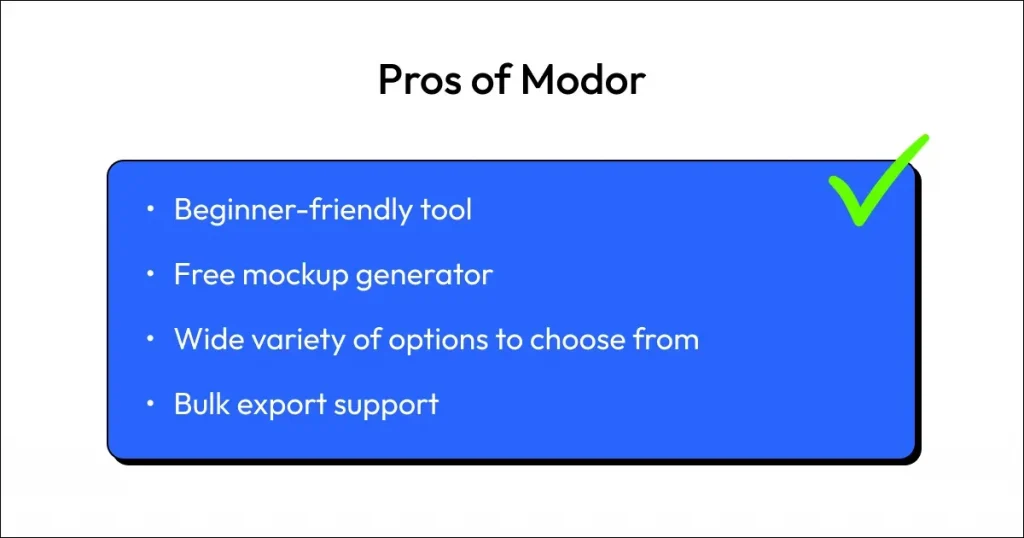 Pros of Modor