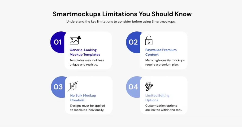 Limitations of Smartmockups