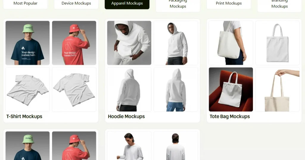 Artboard Studio apparel mockups