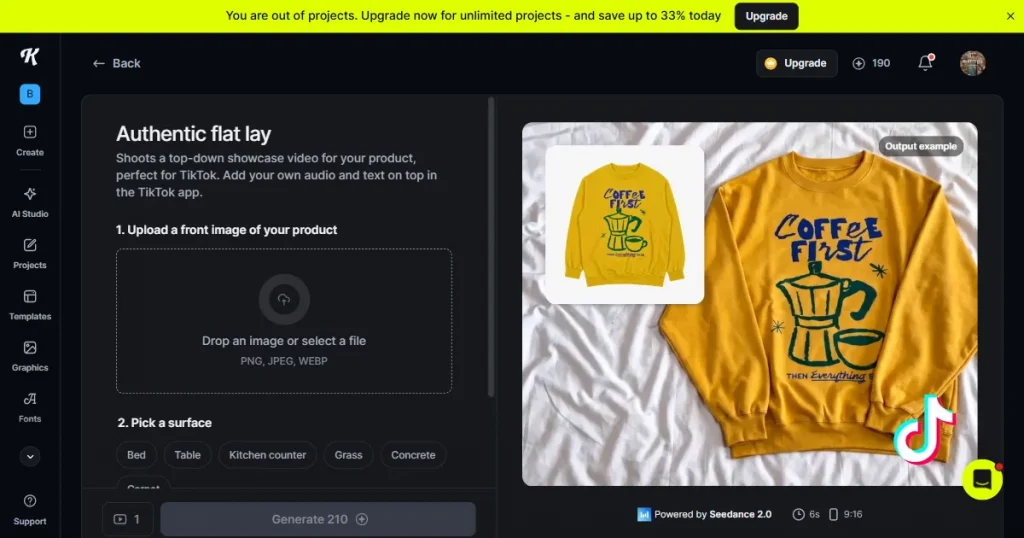 Kittl sweatshirt mockup editor