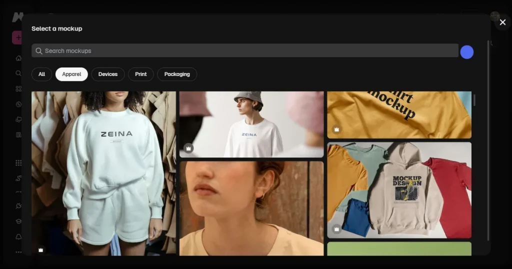 Magnific apparel mockup templates