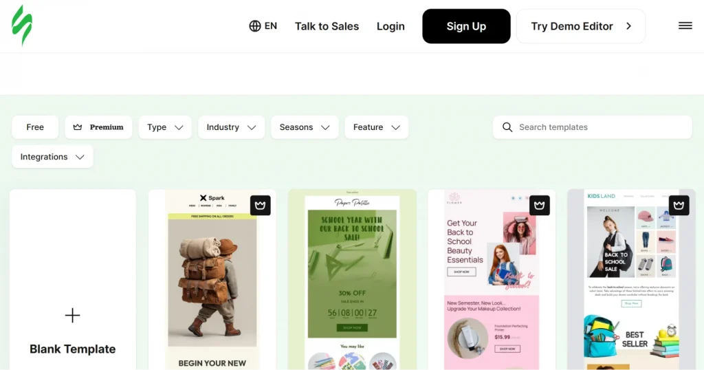 Stripo email marketing templates