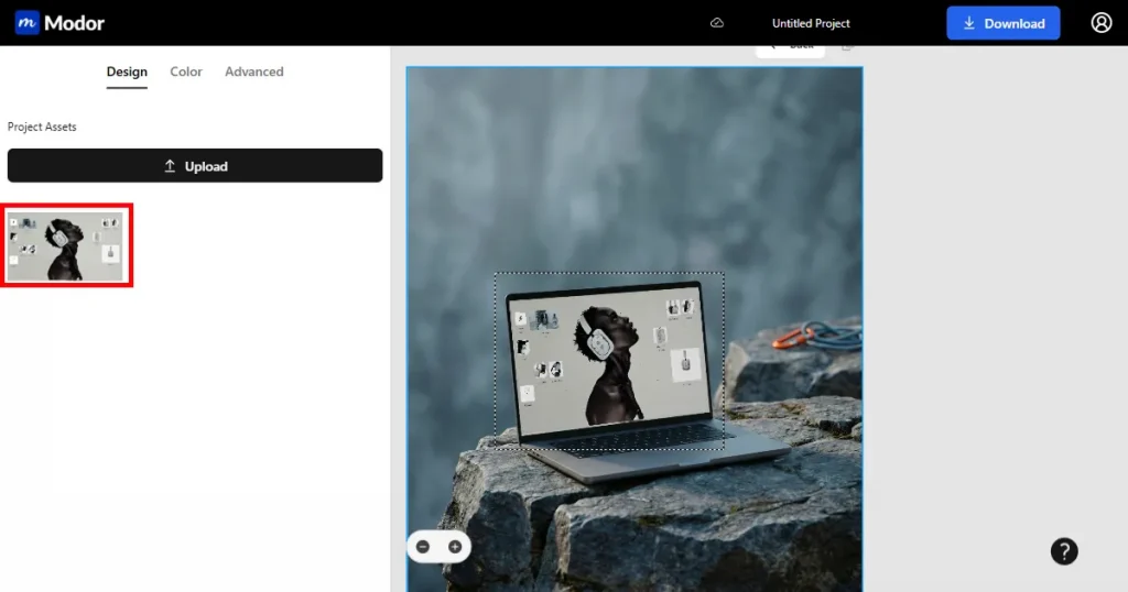Upload designs to the Modor workspace