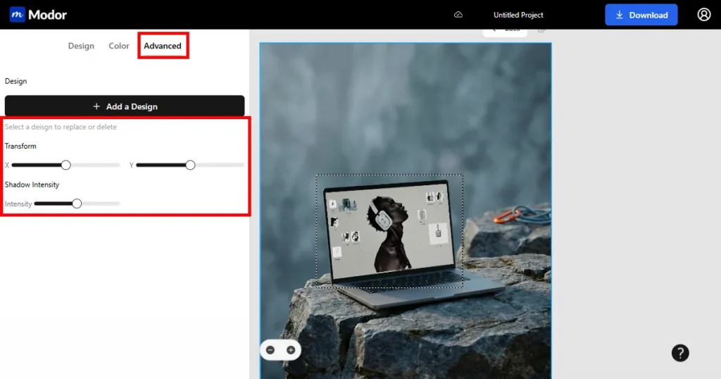 Use Advanced transform tools